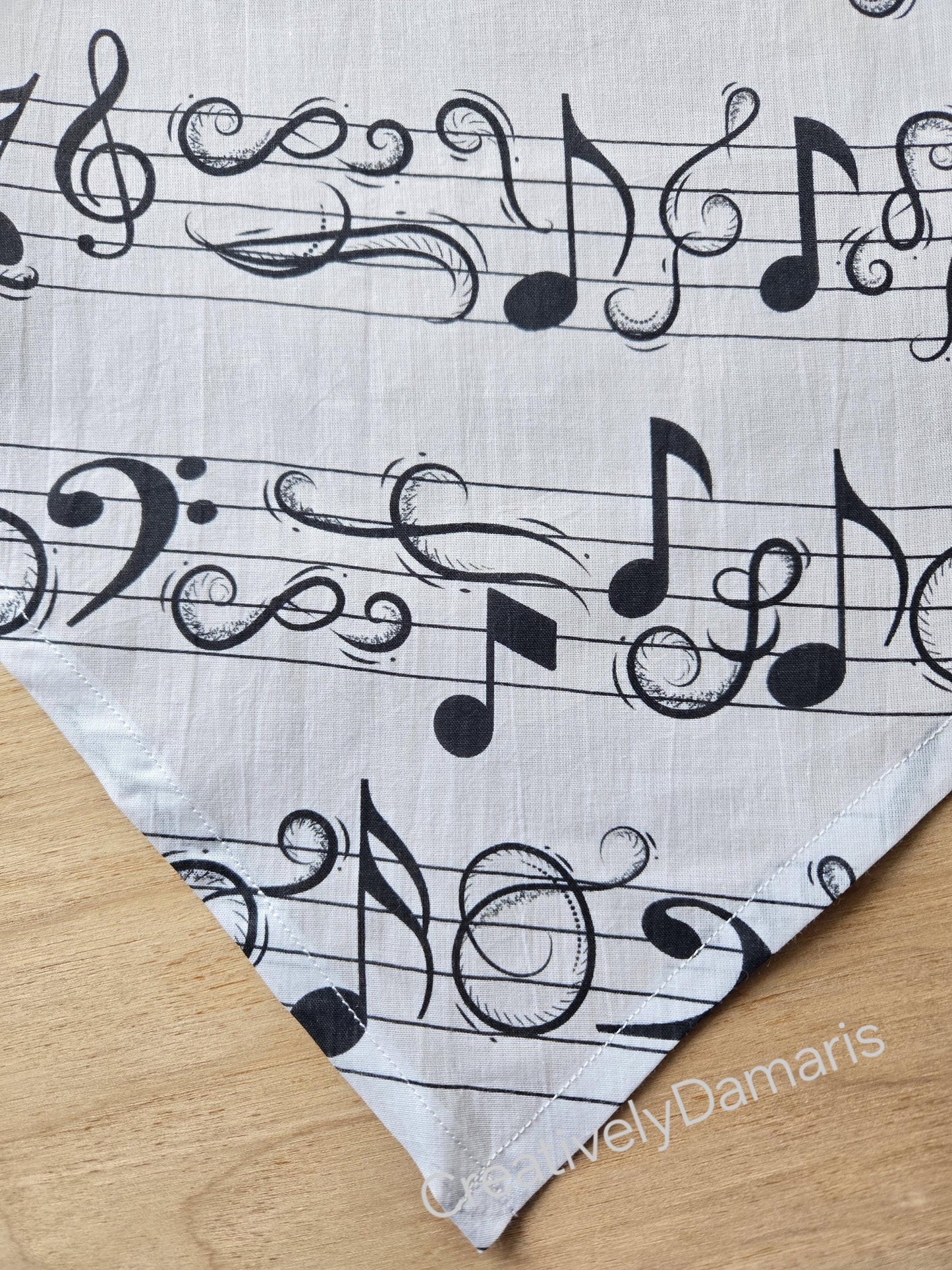 Music Notes Print Head Kerchief