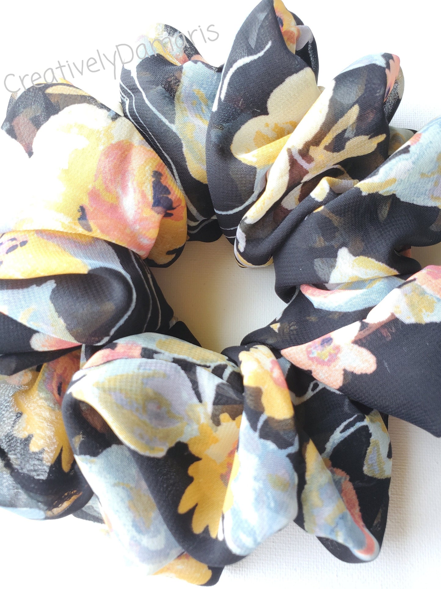 Summer Night Chiffon XL Scrunchie