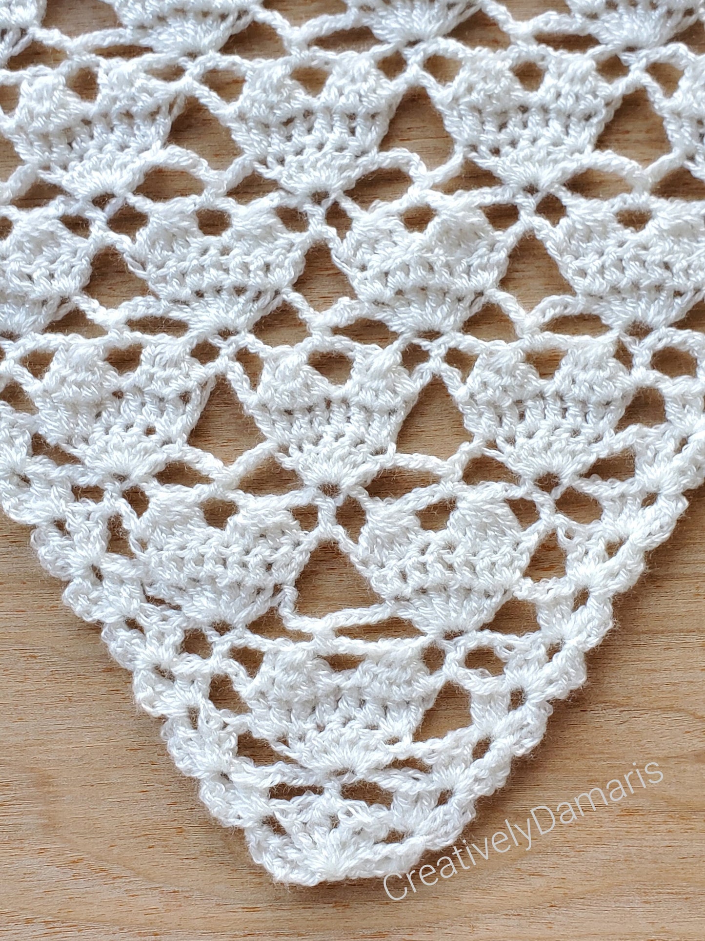 Crochet Heart Head Bandana