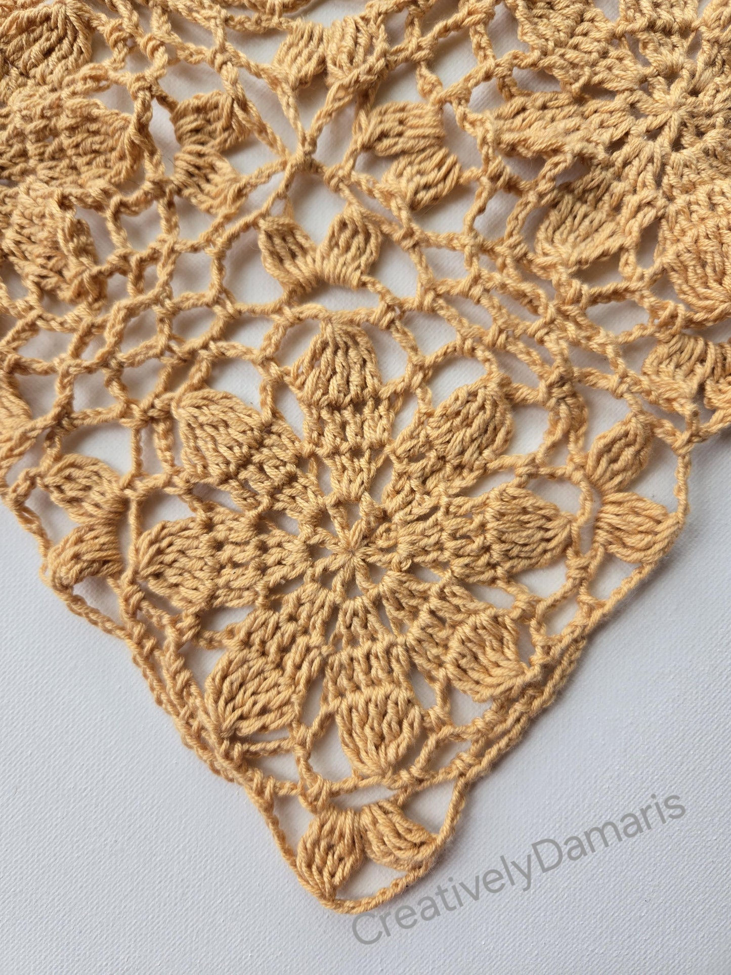 Lacy Floral Crochet Boho Headband