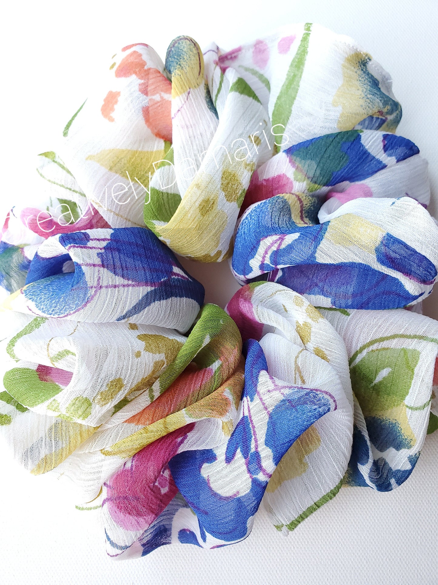Chiffon Floral XL Scrunchie