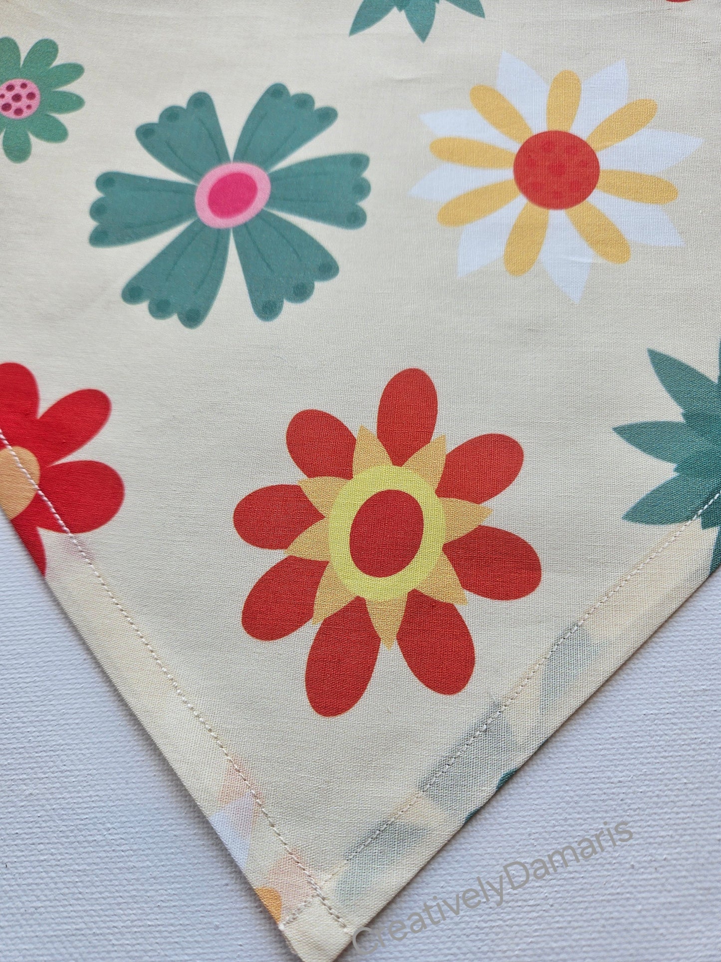 Boho Floral Printed Head Kerchief